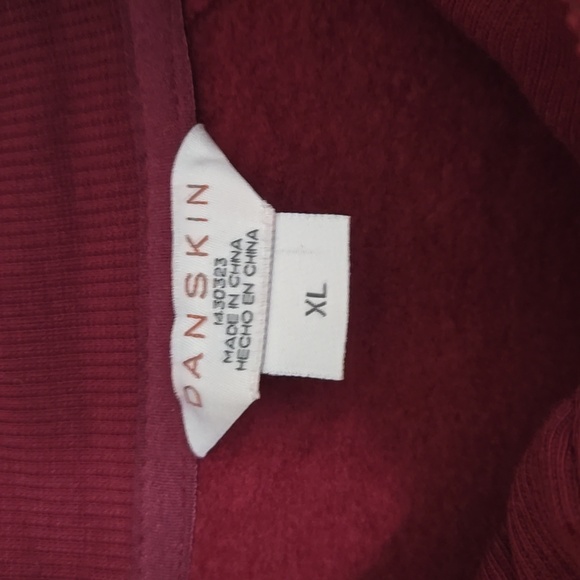 Danskin Maroon Zip-up Hoodie - Picture 6 of 7